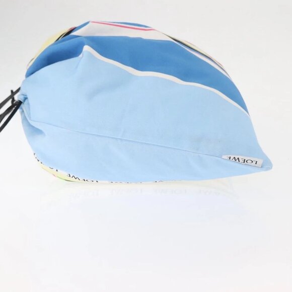 LOEWE Drawstring Pouch Canvas Blue - Picture 4 of 15